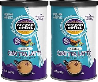 Oregon Chai Vanilla Chai Tea Latte Mix,10 Ounces,(Pack of 2)