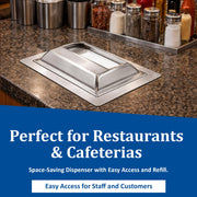 H2000 Stainless Steel in-Counter Minifold Napkin Dispenser by San Jamar – Stainless Steel, Stainless, Model H2000SS