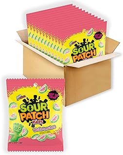 Sour Patch Kids Watermelon Soft & Chewy Gummy Candy, Bulk Candy, 12 Bags