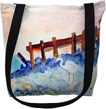 Betsy Drake Great White Heron Medium Tote Bag 16x16