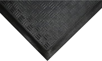 Cushion Station Anti-Fatigue Mat, Black, 3-1/5' x 16'
