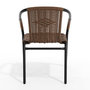 Flash Furniture Dark Brown / Set of 1 / Contemporary Patio Dining Chairs