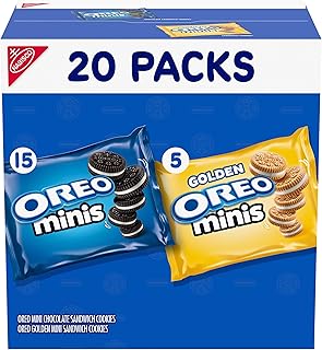 Oreo Mini Mix Sandwich Cookies Variety Pack, 20 Snack Packs