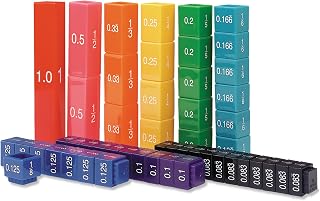 Learning Resources Fraction Tower Equivalency Cubes