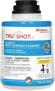 SC Johnson Profesional TruShot 2.0 Glass & Multi-Surface Cleaner, Clean Fresh Scent, 10 oz., 4/Pack (315272)