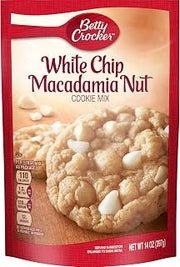 Betty Crocker Cookie Mix White Chip Macadamia Nut, 14 Oz (Pack of 6)