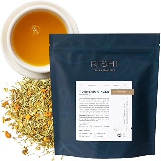 Rishi Tea Turmeric Ginger Organic Loose Leaf Tea, Caffeine Free, 1lb