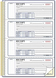 Rediform 8L810 Money Receipt Book 7 x 2 3/4 Carbonless Duplicate Twin Wire 300 Sets/Book