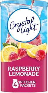 Crystal Light Raspberry Lemonade Drink Mix (4 Pitcher Packets)