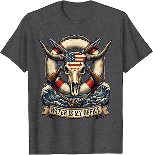 Men's Water Is My Office Life Guard Design T-Shirt