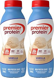 Premier Protein 30g Protein Shake, Vanilla, 11.5 fl oz (Pack of 2)