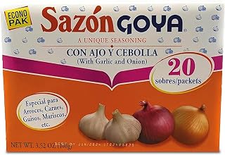Goya Sazón with Garlic and Onion, Meat and Vegetables, Vegetables, 3.52oz