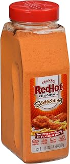Frank's RedHot Original Seasoning, 21.2 oz - One 21.2 Ounce Container of Hot Sauce Seasoning Blend of Savory Garlic and Spicy Cayenne Pepper, Perfect for Dry-Rubs