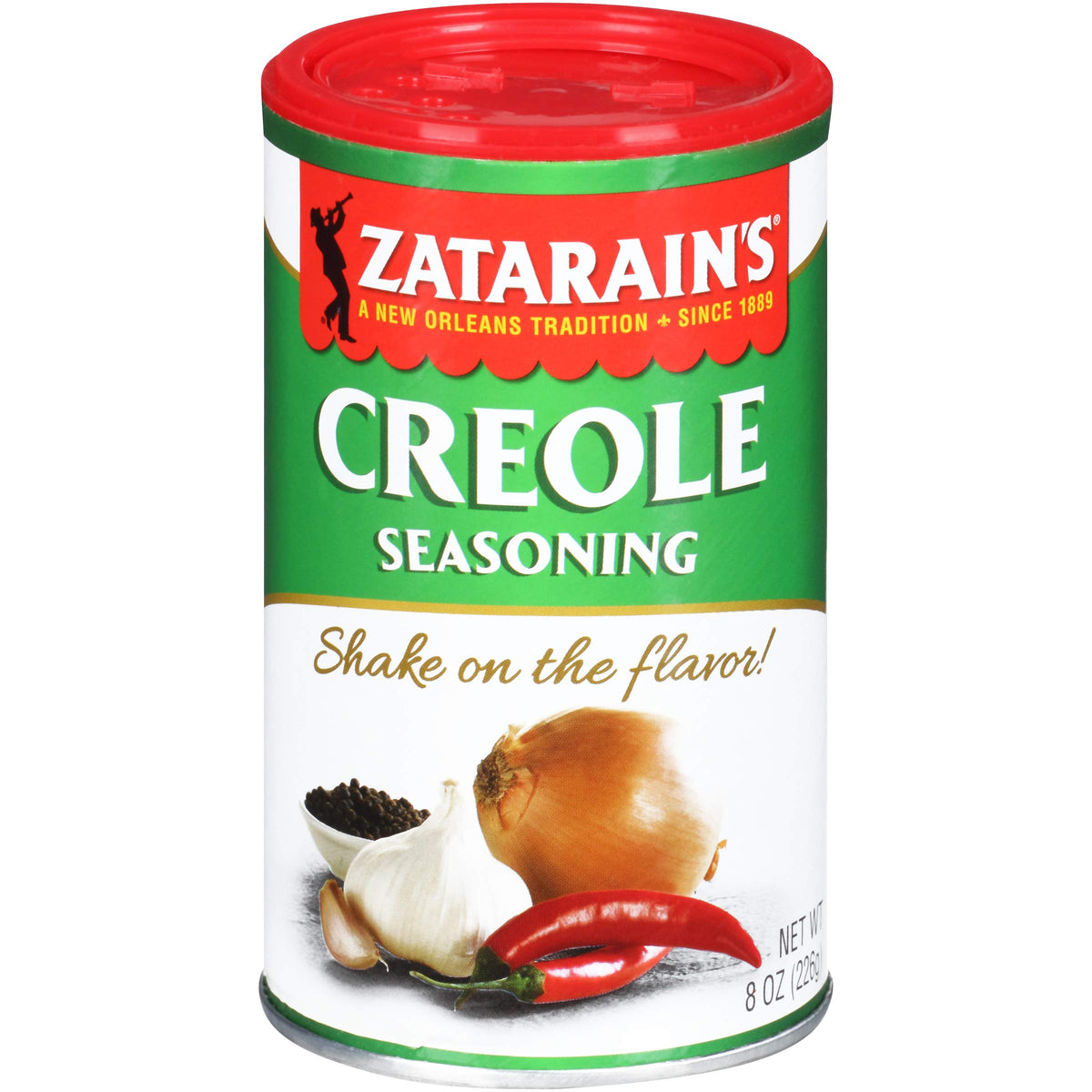 Zatarains Creole Seasoning - 8 oz. can by Zatarain's – 8 Ounce (Pack of 12), Pack of 12, Model 12101