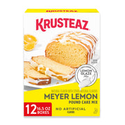 Meyer Lemon Pound Cake and Glaze Mix by Krusteaz – 16.5 Ounce (Pack of 12), Pancake, Pack of 12, Model SUVELAM