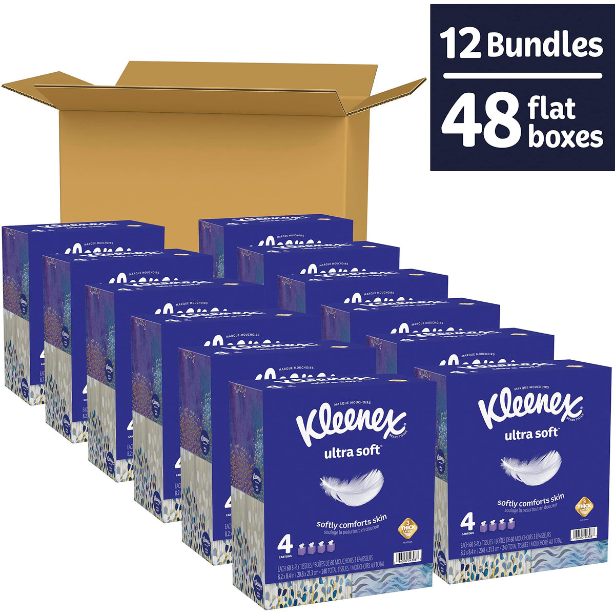 Ultra Soft Tissues by Kleenex – Bamboo, White, Model 54308CT