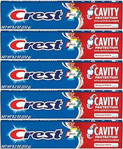 Crest Fluoride Anticavity Toothpaste, Prevents Cavities Before They Start, Regular Paste, 8.2 Ounce (Pack of 5)