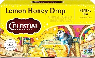 Celestial Seasonings Lemon Honey Drop Herbal Tea, 16 Tea Bags Box