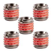 Thread Insert by E-Z LOK – 3/8"-16 IT, 9/16"-12 ET, 0.515" L, Stainless Steel 18-8 (A2), silver, Pack of 5, Model 303-6