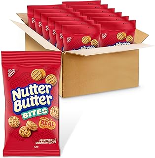 Nutter Butter Bites Peanut Butter Sandwich Cookies, 12 - 3 oz Bags | Made with Real Peanut Butter, Certified Kosher