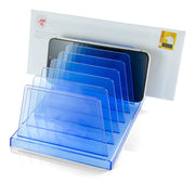 Blue Glacier Standard Sorter by Officemate – 5 x 8.25 x 25 inches, 7 unknown_modifier, Plastic, Transparent Blue, Model 23214
