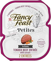 Purina Fancy Feast Petites Beef Entree Cat Food (12 Pack) 2.8 oz Tubs