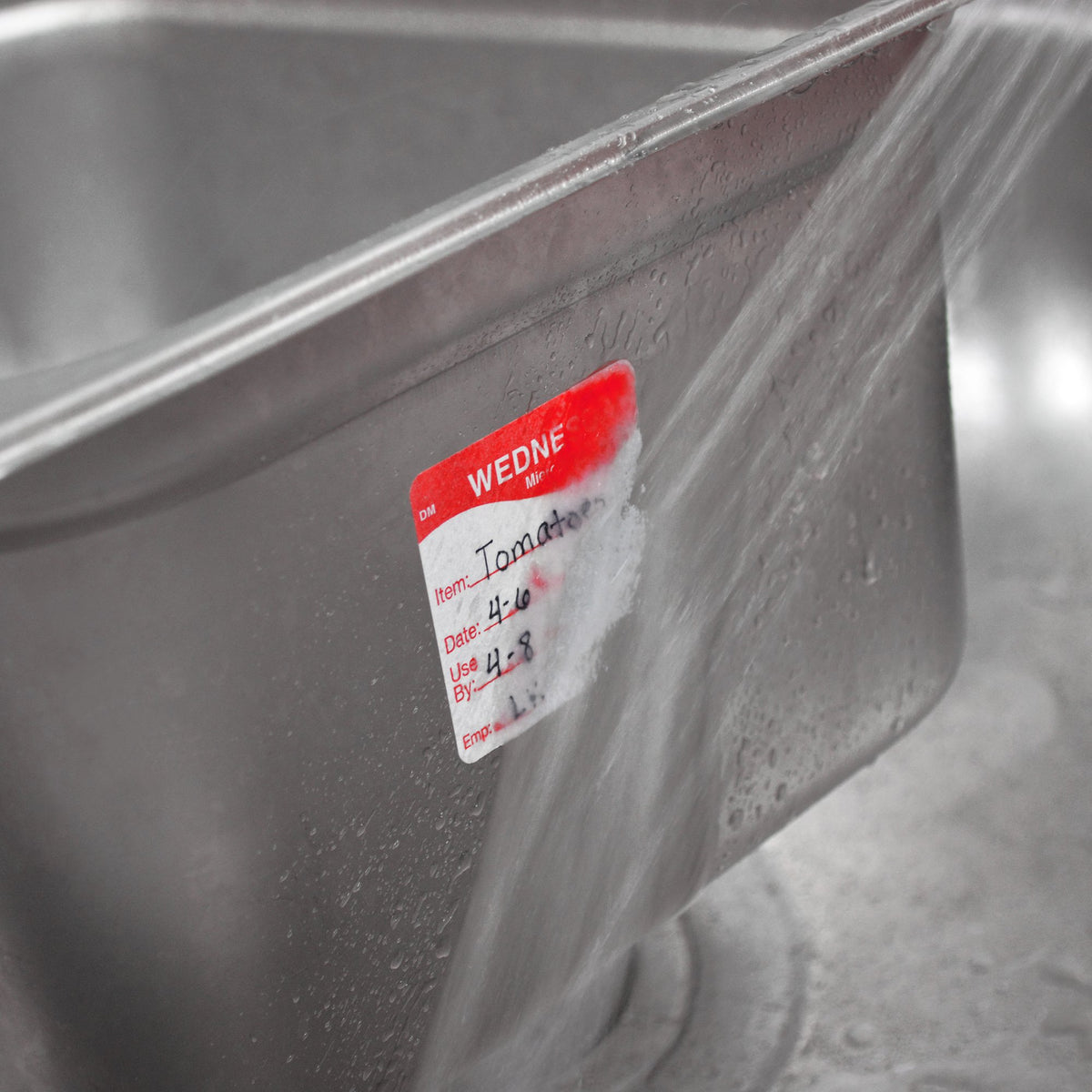 DissolveMark Dissolvable Label by DayMark Safety Systems – 0.75*0.75 inches, Paper, Orange, Model IT110095