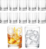 Libbey 918CD Heavy Base Double Old Fashioned Glasses - Elegant Whiskey Glasses Set of 12 - Dishwasher Safe Cocktail Glass for Cocktails, Juice, and More