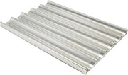 Winco Full Size Aluminum Baguette Pan, 5 Slots, Professional | Five slots for efficiency, Perforated surface for air circulation, Great for Food Preparation and Restaurant Kitchens