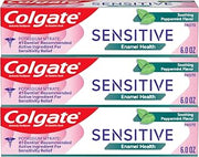 Colgate Sensitive Enamel Health Toothpaste for Sensitive Teeth, 24 Pack, Toothpaste with Fluoride and 5% Potassium Nitrate, Helps Prevent Bad Breath, Soothing Peppermint Flavor, 6 oz, 24 Pack