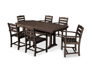 ® Dining Set by Polywood – Onesize, High Density Polyethylene, Mahogany, Pack of 7, Model PWS297-1-MA