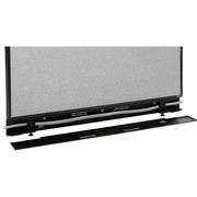 24-1/4"W x 76" H Office Partition Panel with Pass-Thru Cable by Global Industrial – Alloy Steel, Grey, Model 277662PGY