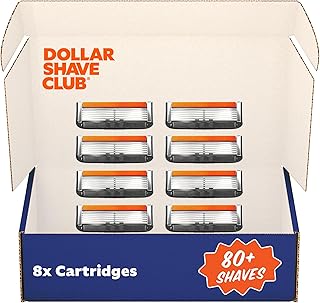 Dollar Shave Club 6 Blade Razor Refills (8 Pack) | Razors for Men