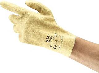 Ansell KSR 22-515 Vinyl Glove, Coated on Interlock Knit Liner, Small, Size 7.5 (Pack of 12 Pairs)