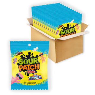 Tropical Soft & Chewy Candy by Sour Patch Kids – 3.6 Ounce (Pack of 12), Multicolor, Pack of 12, Model SP011
