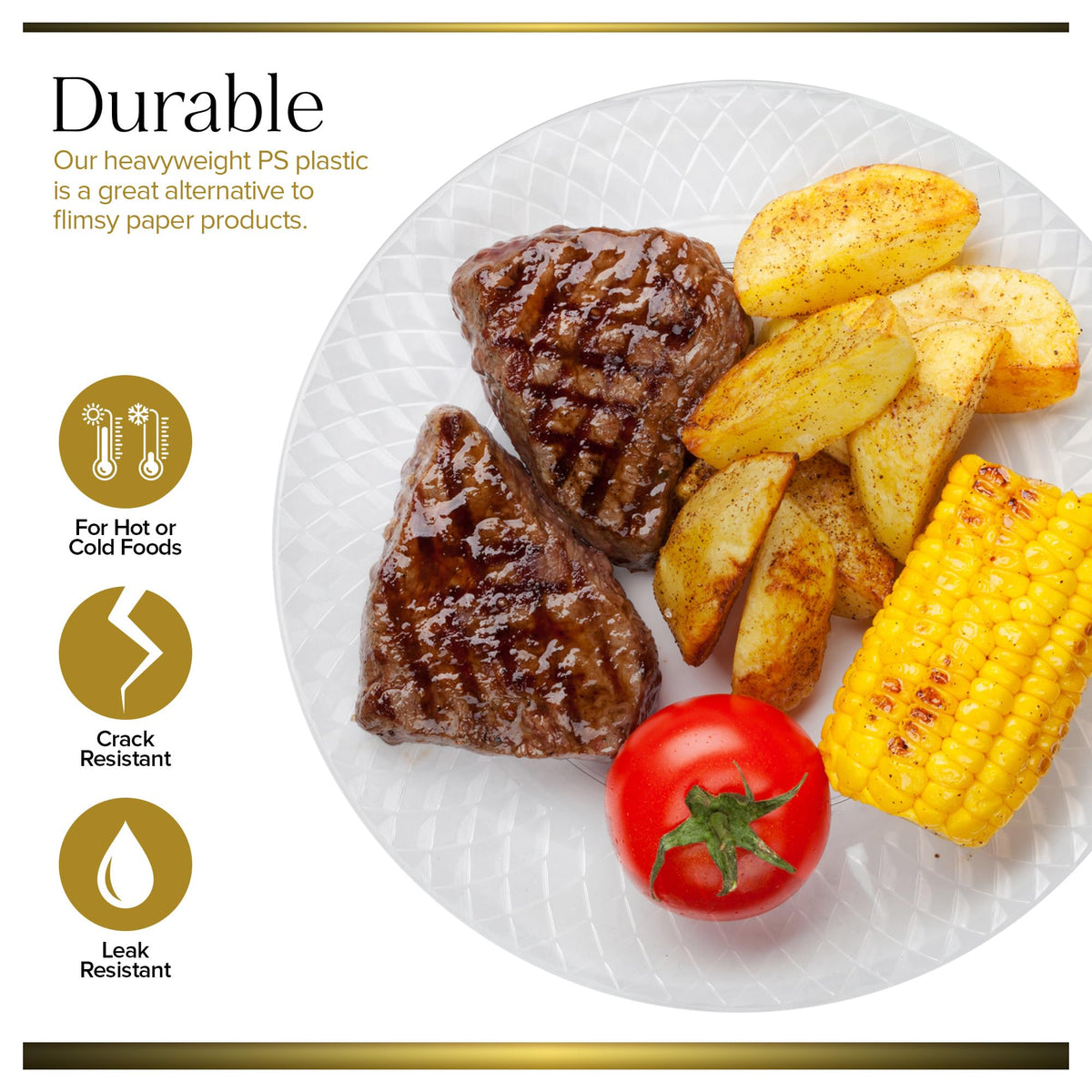 Stock Your Home 100 / Clear / 6 Inch Plates