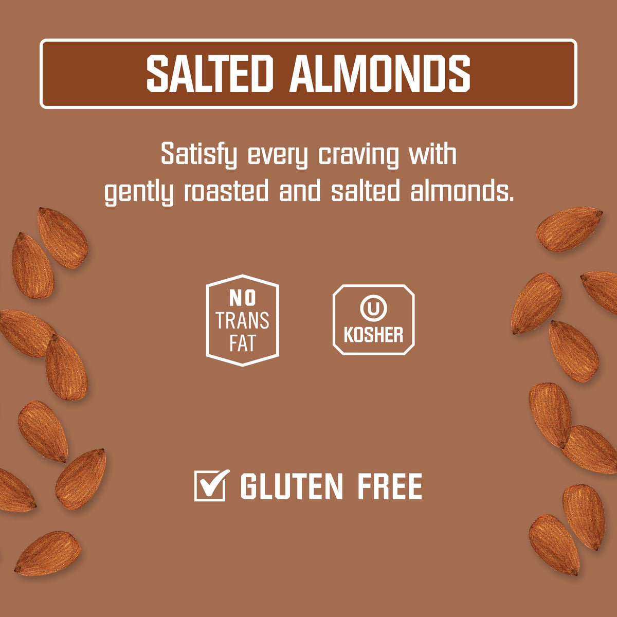 Kar's Roasted and Salted / 1 Ounce (Pack of 100) / 1 Almonds