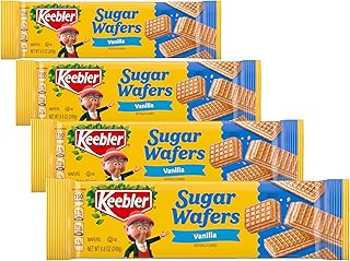 Keebler Vanilla Sugar Wafers, Pantry Pack, 8.8 oz (Pack of 4)