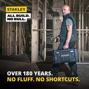 Tool Box by STANLEY – 19", Plastic, Black, Yellow, Model STST19410