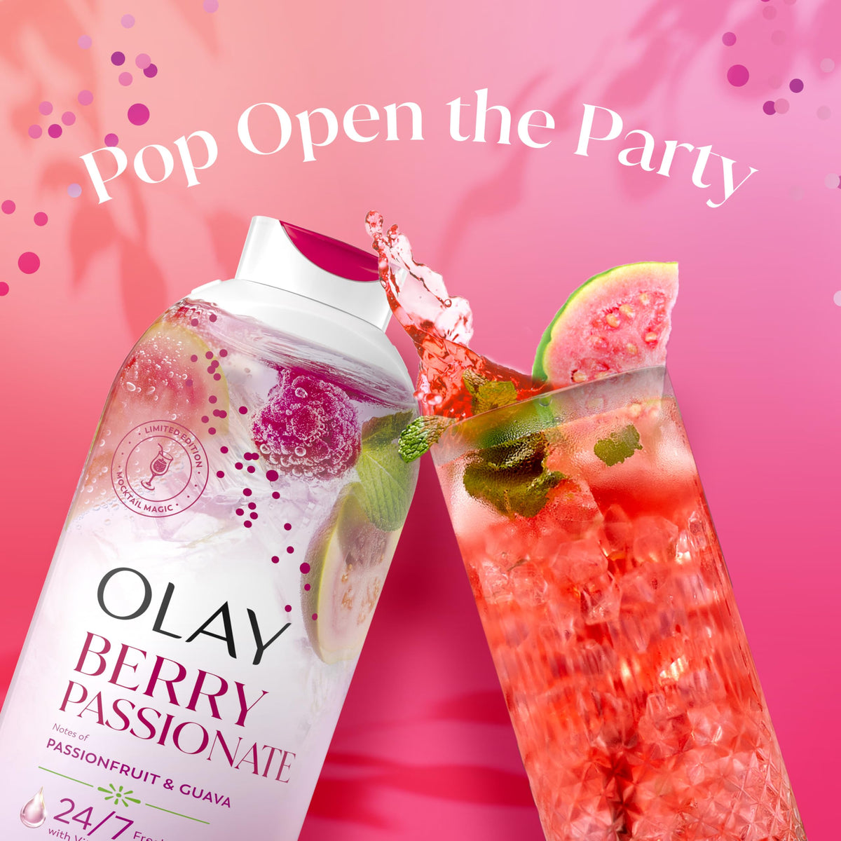 Olay Berry Passionate with Passionfruit & Guava / 22 Fl Oz (Pack of 1) / White Body Washes