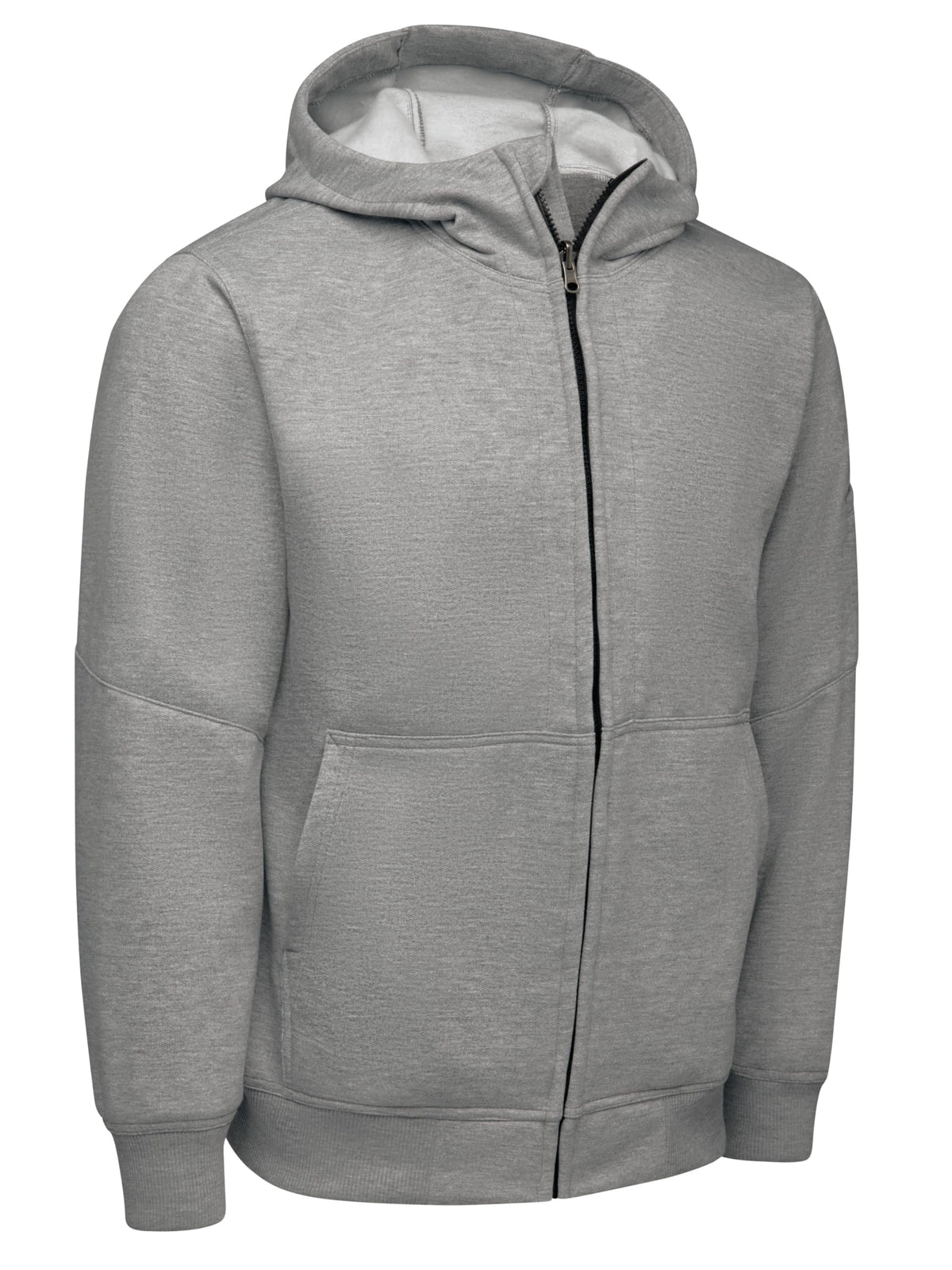 Men's Performance Work Hoodie by Red Kap – Large Tall, Polyester, Grey Heather, Model HJ10GY LN L
