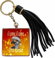 3dRose O come, O come, Emu-manuel Christian hymn Tassel Key Chain