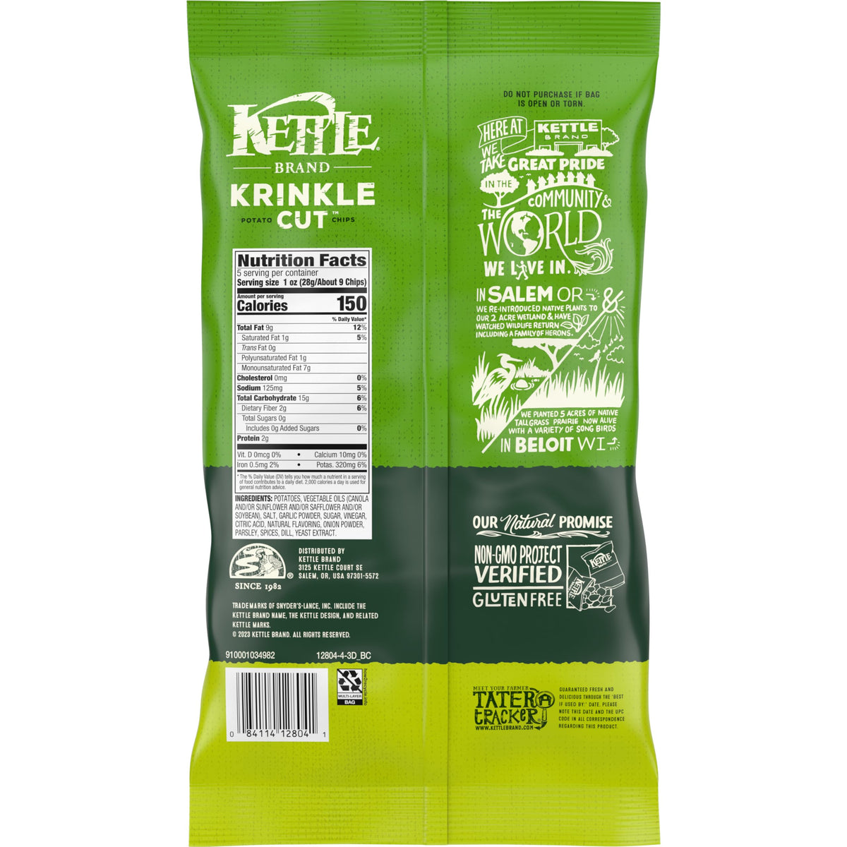 Kettle Brand Dill Pickle / 5 Ounce (Pack of 1) / Natural Potato