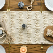 Artoid Mode Faux Fur Pumpkin Table Runner, 13 x 72 Inch, Beige