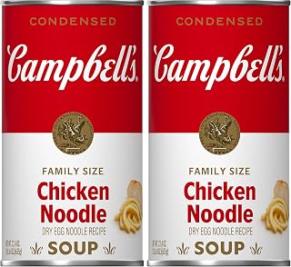 Campbell's Condensed Family Size Chicken Noodle Soup, 22.4 oz. Can (Pack of 2)