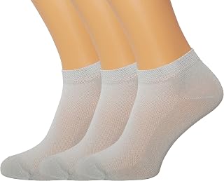 RONDO Ultra Thin Breathable Lightweight Bamboo Ankle Socks for Women Dry Fit Low Cut Thin Socks Pastal Color Size 4-8