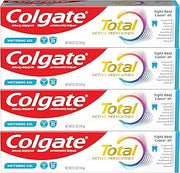 Colgate Total Whitening Toothpaste Gel with Fluoride, Bulk 4 Pack, 5.1 oz