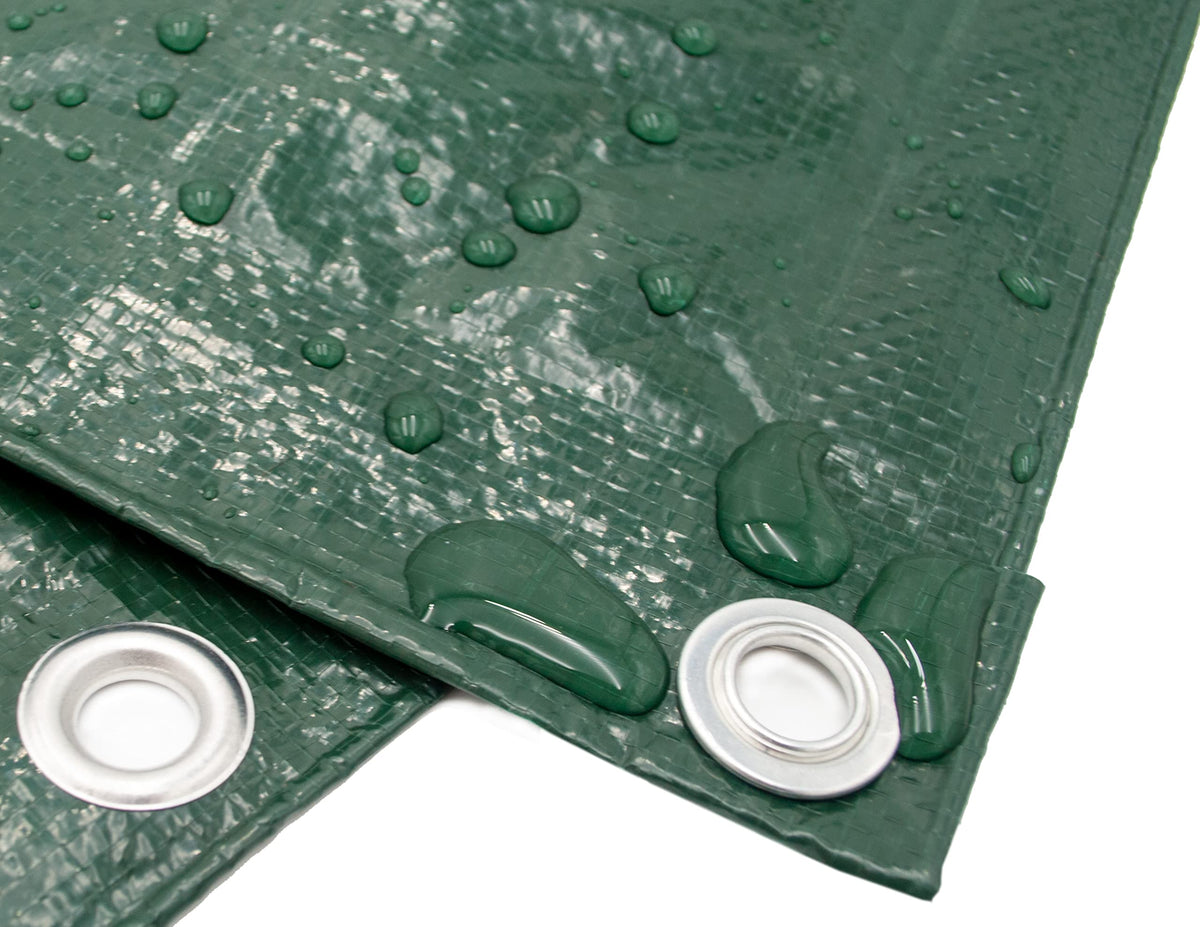 15 Ft. x 15 Ft. Forest Green Tarp - 4.5 Oz. by HARPSTER TARPS – 15 Ft. x 15 Ft., Aluminum, Green, Model G15x15
