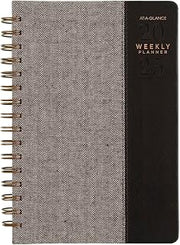 AT-A-GLANCE 2025 Planner, Weekly & Monthly, 5-1/2" x 8-1/2", Small, Signature, Black (YP2000525)