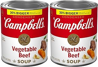 Campbell's Condensed Vegetable Beef Soup, 13.8 oz Can (Pack of 2)